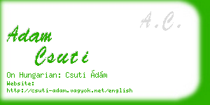 adam csuti business card