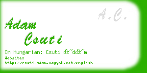 adam csuti business card